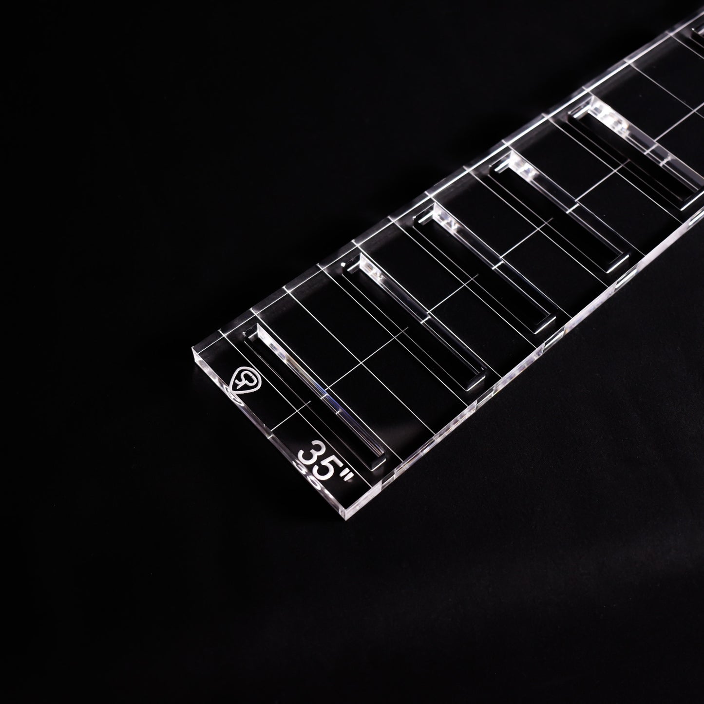 Bass Fretboard Block Inlay Routing Template