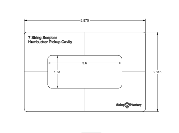Luthier's Bundle - Guitar Pickup Template (Set of 3)