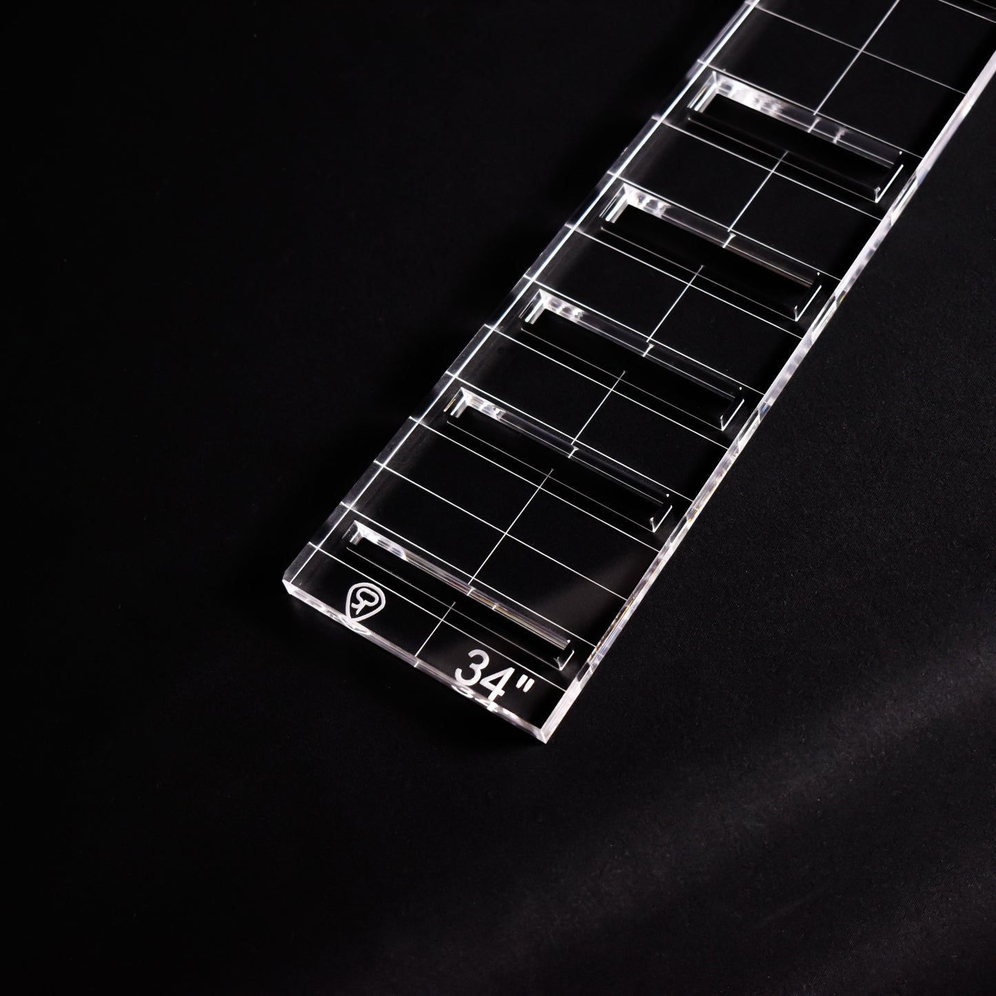 Bass Fretboard Block Inlay Routing Template