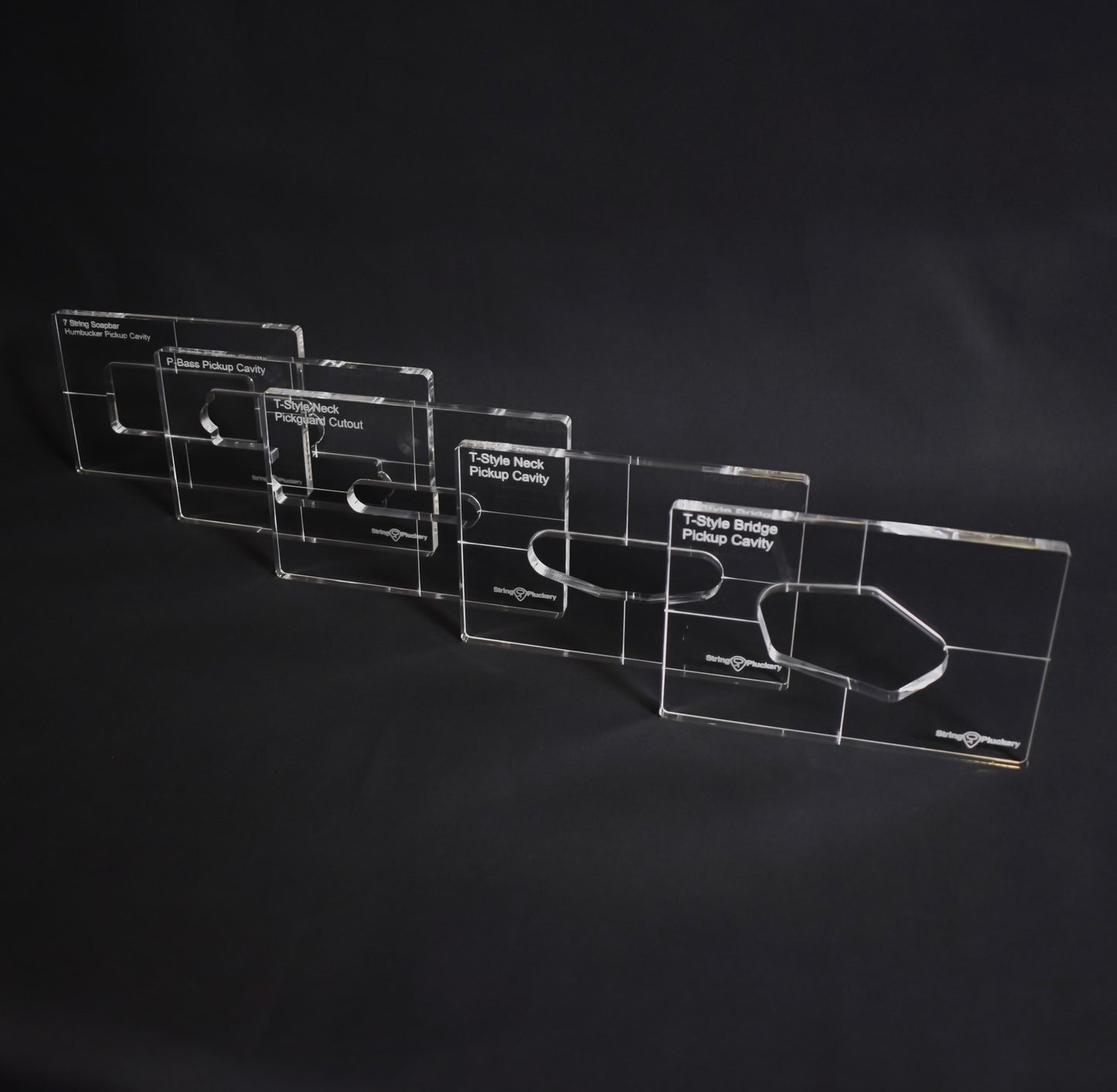 Luthier's Bundle - Guitar Pickup Template (Set of 5)