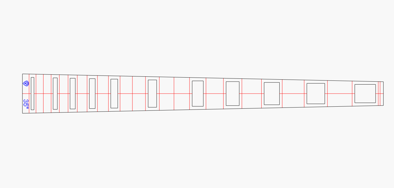 Bass Fretboard Block Inlay Routing Template