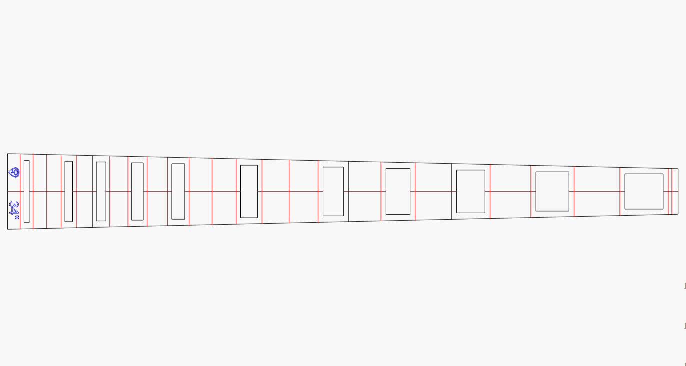 Bass Fretboard Block Inlay Routing Template