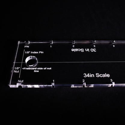 Guitar & Bass Double Sided Fret Slotting Template