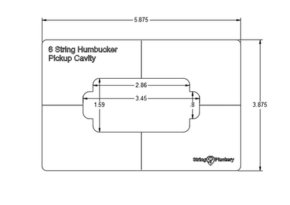 Luthier's Bundle - Guitar Pickup Template (Set of 5)