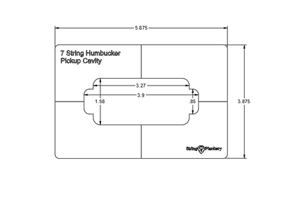 Luthier's Bundle - Guitar Pickup Template (Set of 5)