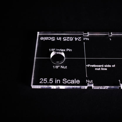 Guitar & Bass Double Sided Fret Slotting Template