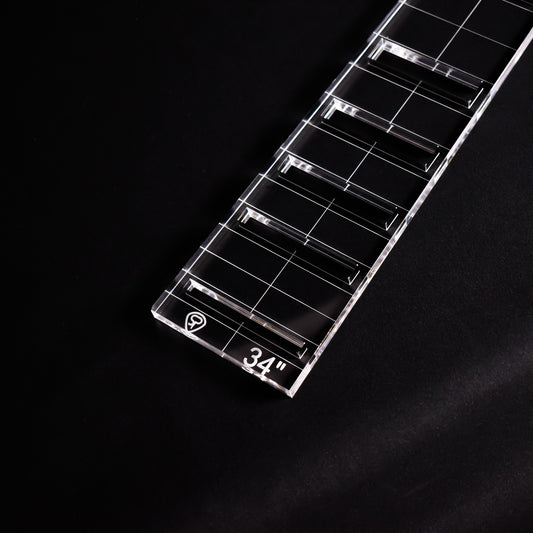 Bass Fretboard Block Inlay Routing Template