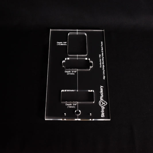 T-Style Neck Pocket Acrylic Routing Template