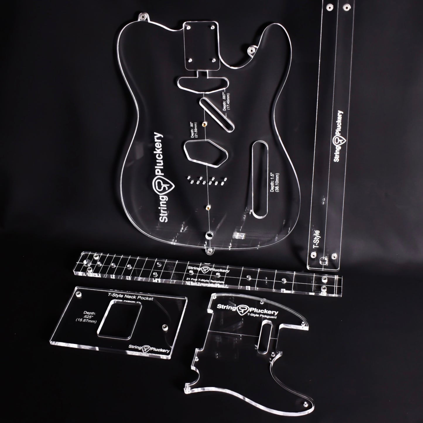 Pro T-Style Acrylic Routing Templates