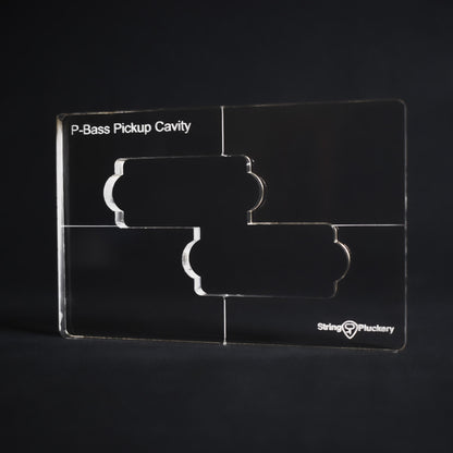 P-Bass Guitar Pickup Routing Template