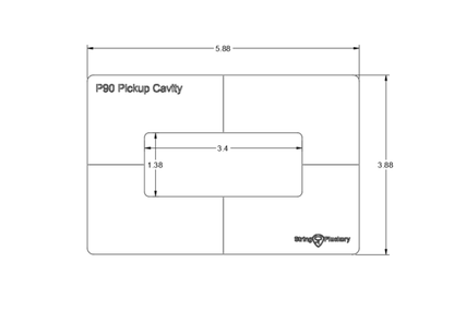 Luthier's Bundle - Guitar Pickup Template (Set of 5)
