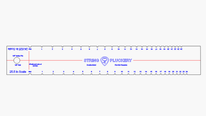 Guitar & Bass Double Sided Fret Slotting Template