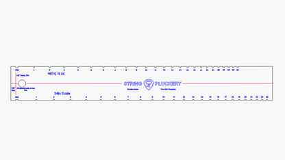 Guitar & Bass Double Sided Fret Slotting Template