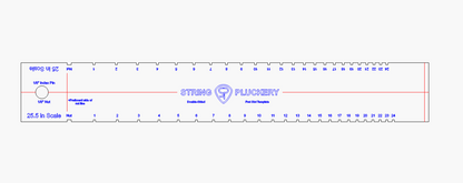 Guitar & Bass Double Sided Fret Slotting Template