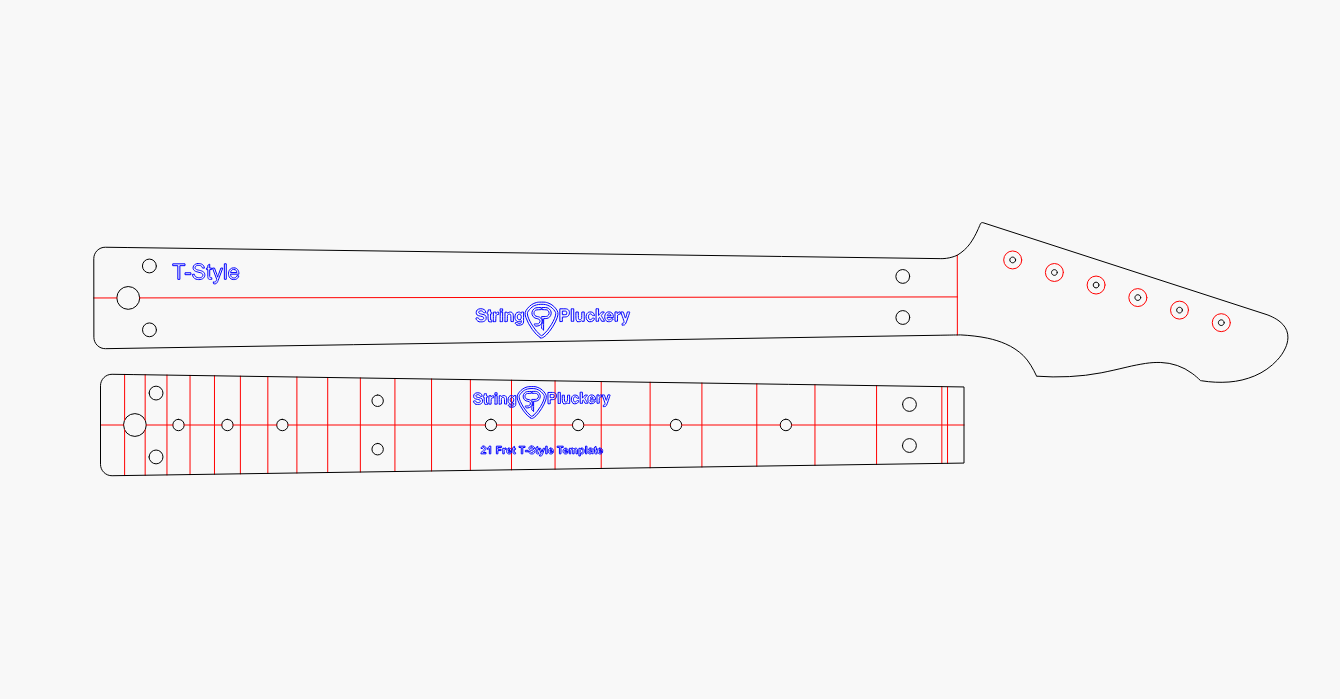 Pro T-Style Neck & Fretboard Kit
