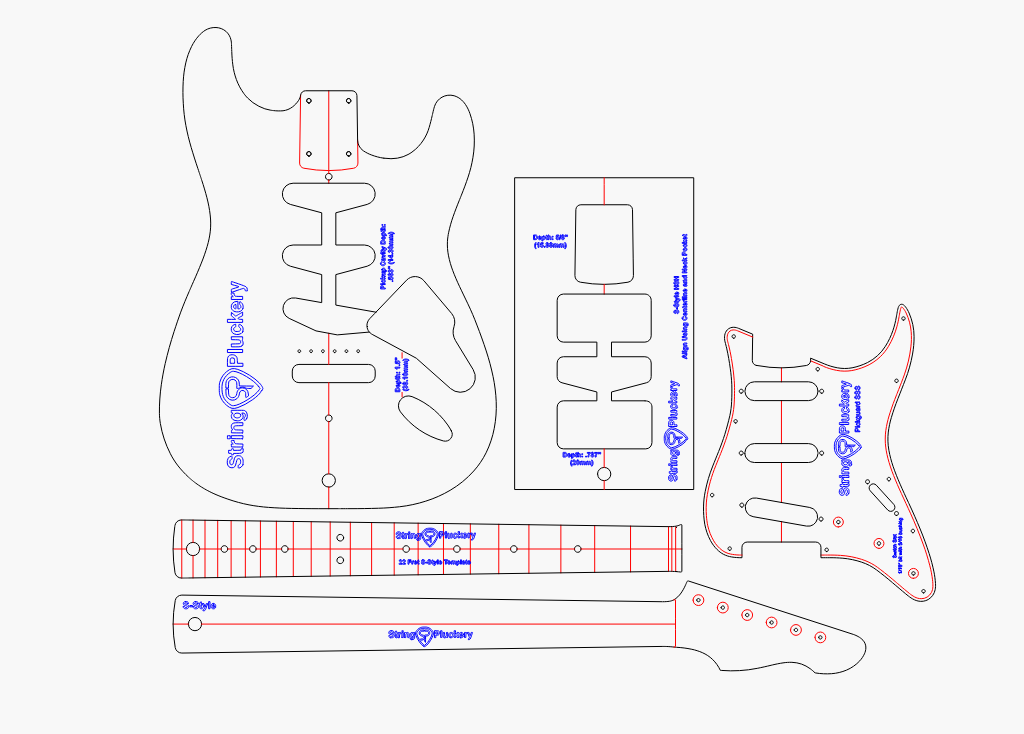 S-Style Acrylic Routing Templates
