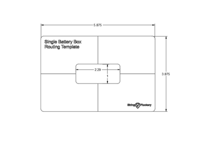 Luthier's Bundle - Guitar Pickup Template (Set of 5)