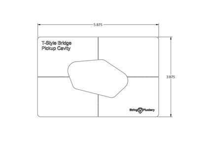 Luthier's Bundle - Guitar Pickup Template (Set of 5)