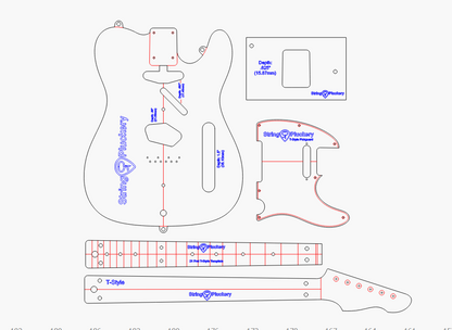 Pro T-Style Acrylic Routing Templates